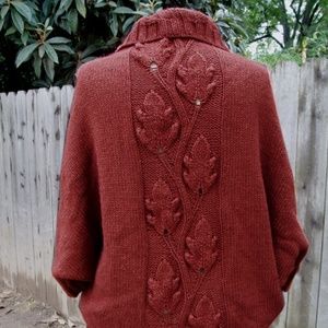 Hand knit cashmere / silk shrug